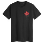 Dsquared2 Men's Maple Leaf Logo T-Shirt in Black