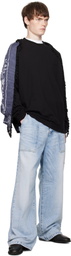 We11done Black Bandana Scarf T-shirt
