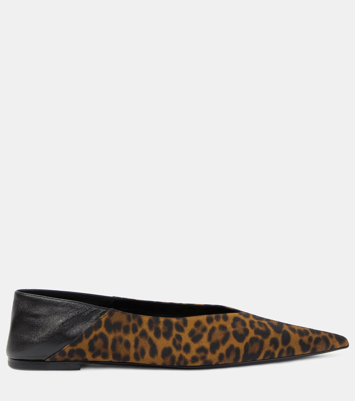 Saint Laurent Nour 05 leopard-print slippers