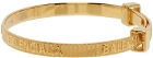 Balenciaga Gold Force Striped Bracelet