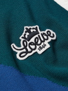 Loewe - Logo-Appliquéd Panelled Wool-Blend Polo Shirt - Multi