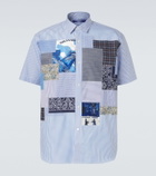 Junya Watanabe Patchwork striped cotton shirt