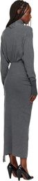 Lanvin Gray Wool & Cashmere Maxi Dress