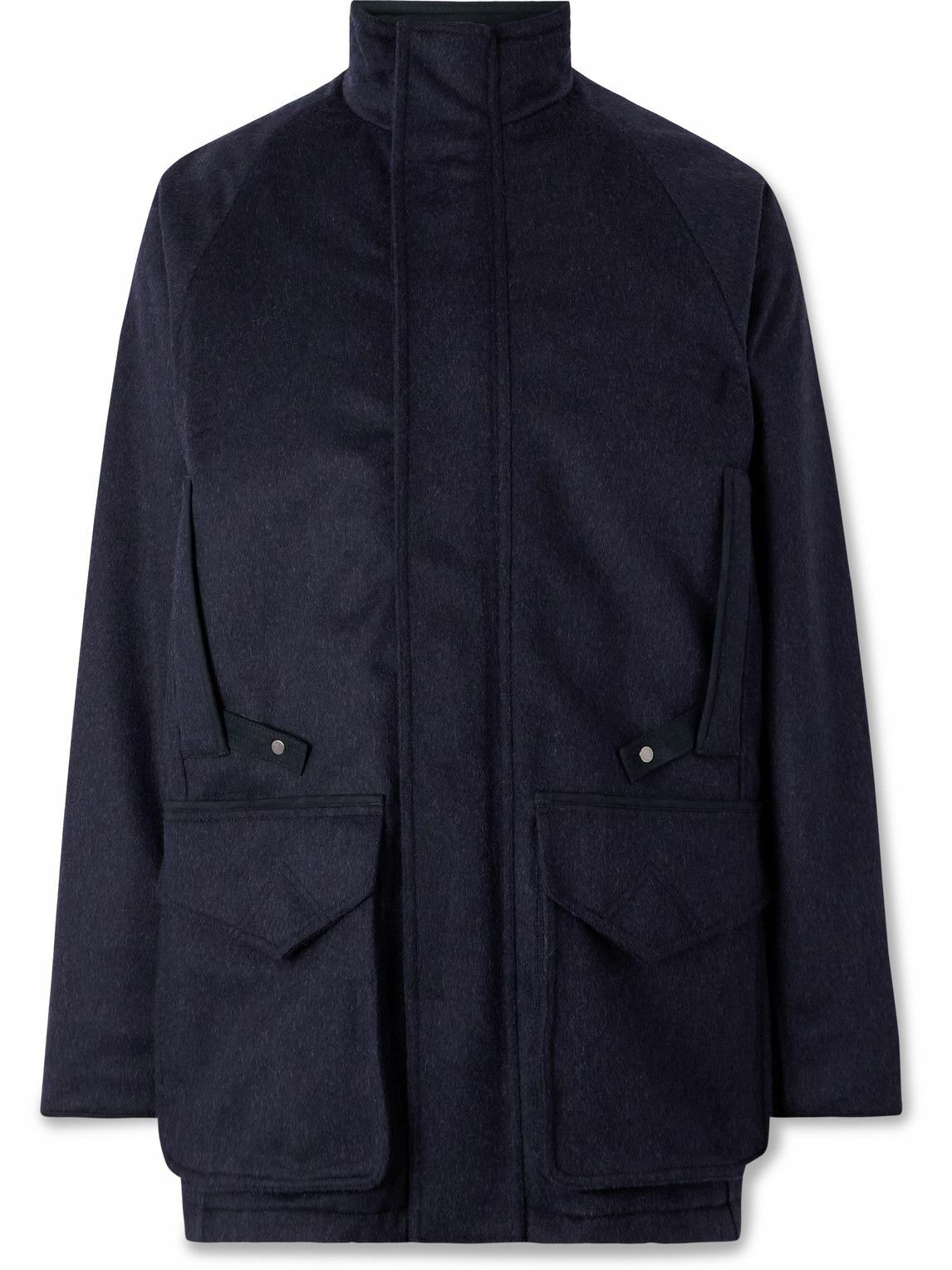 Purdey - Wool and Alpaca-Blend Field Coat - Blue