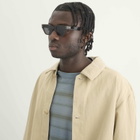 Monokel Memphis Sunglasses in Chocolate/Grey Solid 