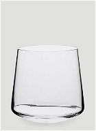 Set of Two Stand Up Red Wine Glasses in Transparent