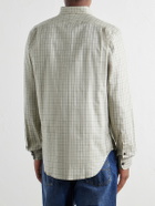 Purdey - Logo-Embroidered Checked Cotton-Twill Shirt - Green