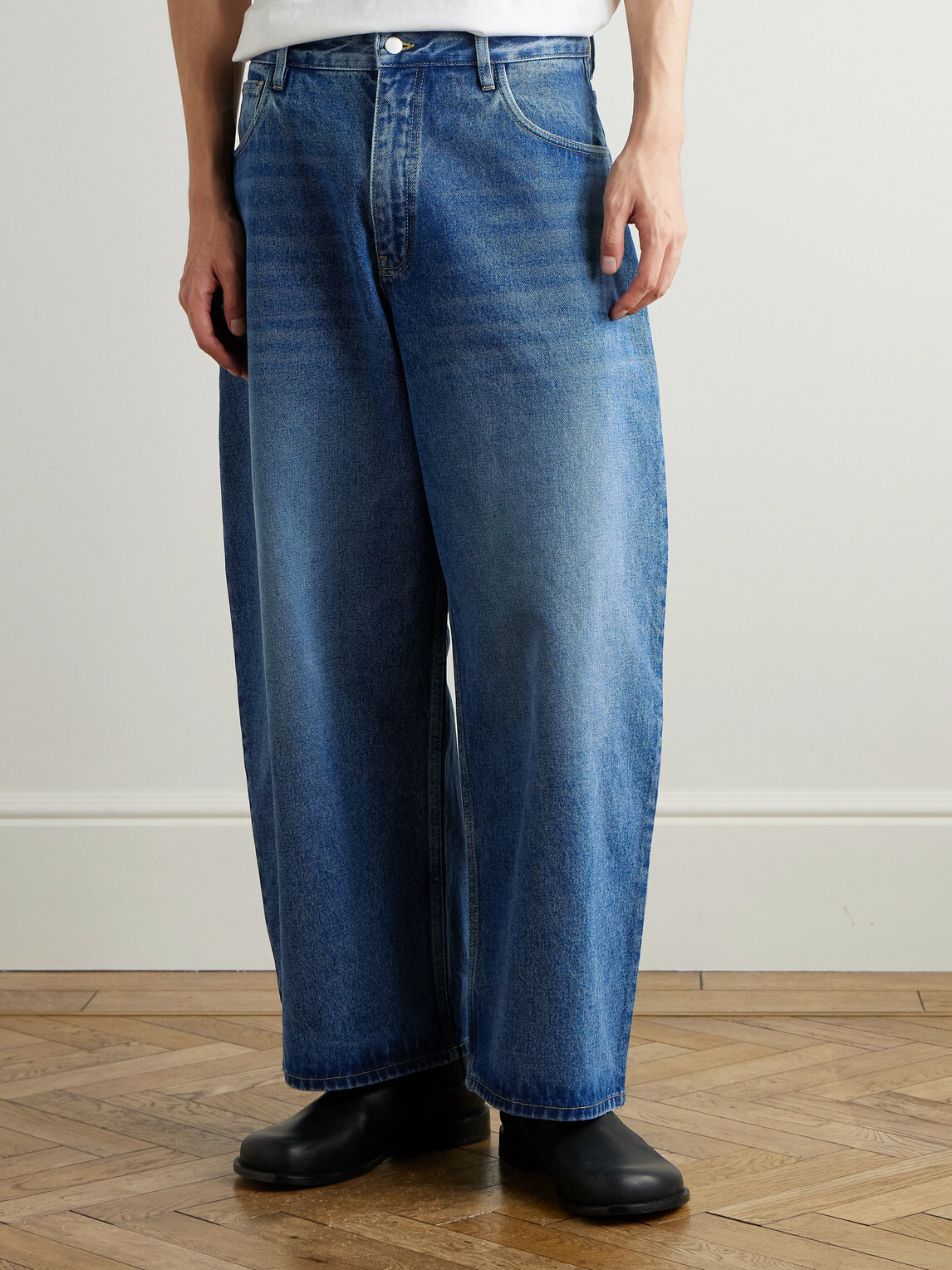 Studio Nicholson - Paolo Barrel-Leg Jeans - Blue