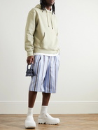 Jacquemus - Logo-Embroidered Organic Cotton-Jersey Hoodie - Neutrals