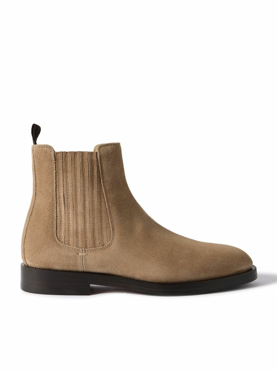 Brunello Cucinelli - Suede Chelsea Boots - Neutrals