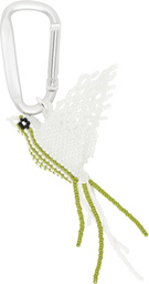 Pura Utz Silver Pajaro Carabiner Keychain