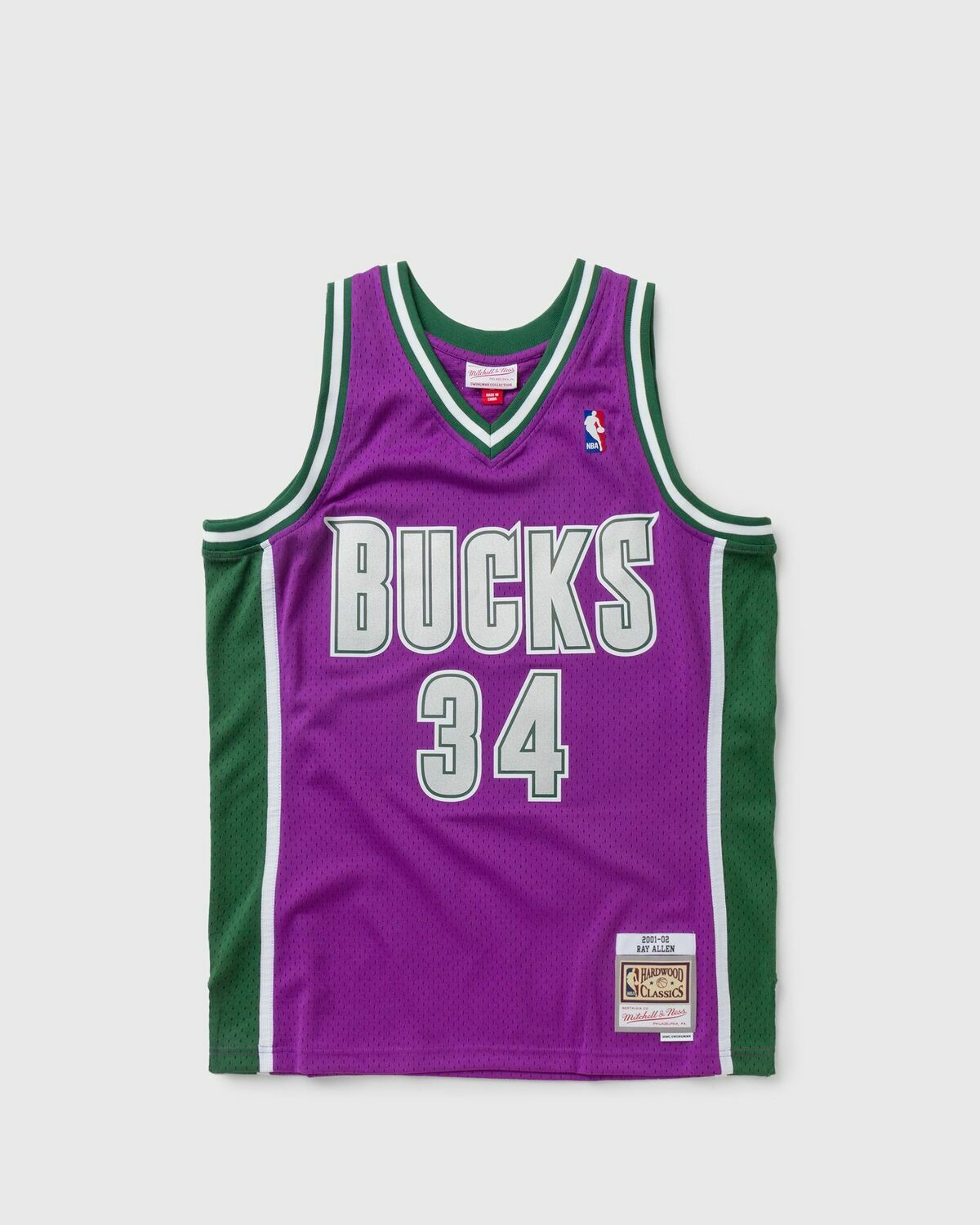 Mitchell & Ness NBA Swingman Jersey Milwaukee Bucks 2001-02 Ray Allen #34 Purple Men