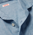 Arpenteur - Camp-Collar Cotton-Chambray Shirt - Men - Blue