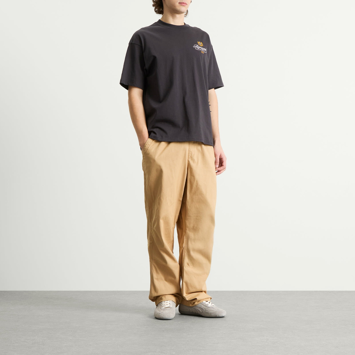 Puma x REPRESENT Graphic T-Shirt in Flat Dark Gray