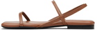ANINE BING Brown Hilda Flat Sandals