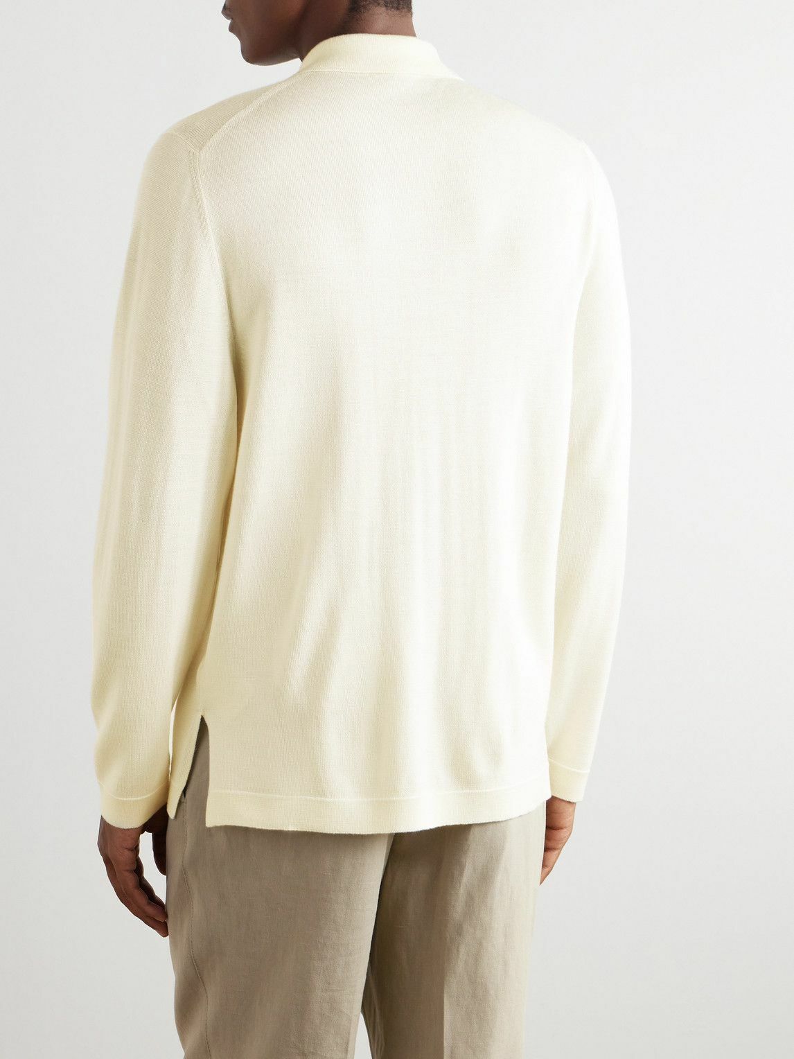 Stòffa - Wool and Silk-Blend Cardigan - Neutrals