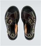 Dries Van Noten - Leather buckled sandals