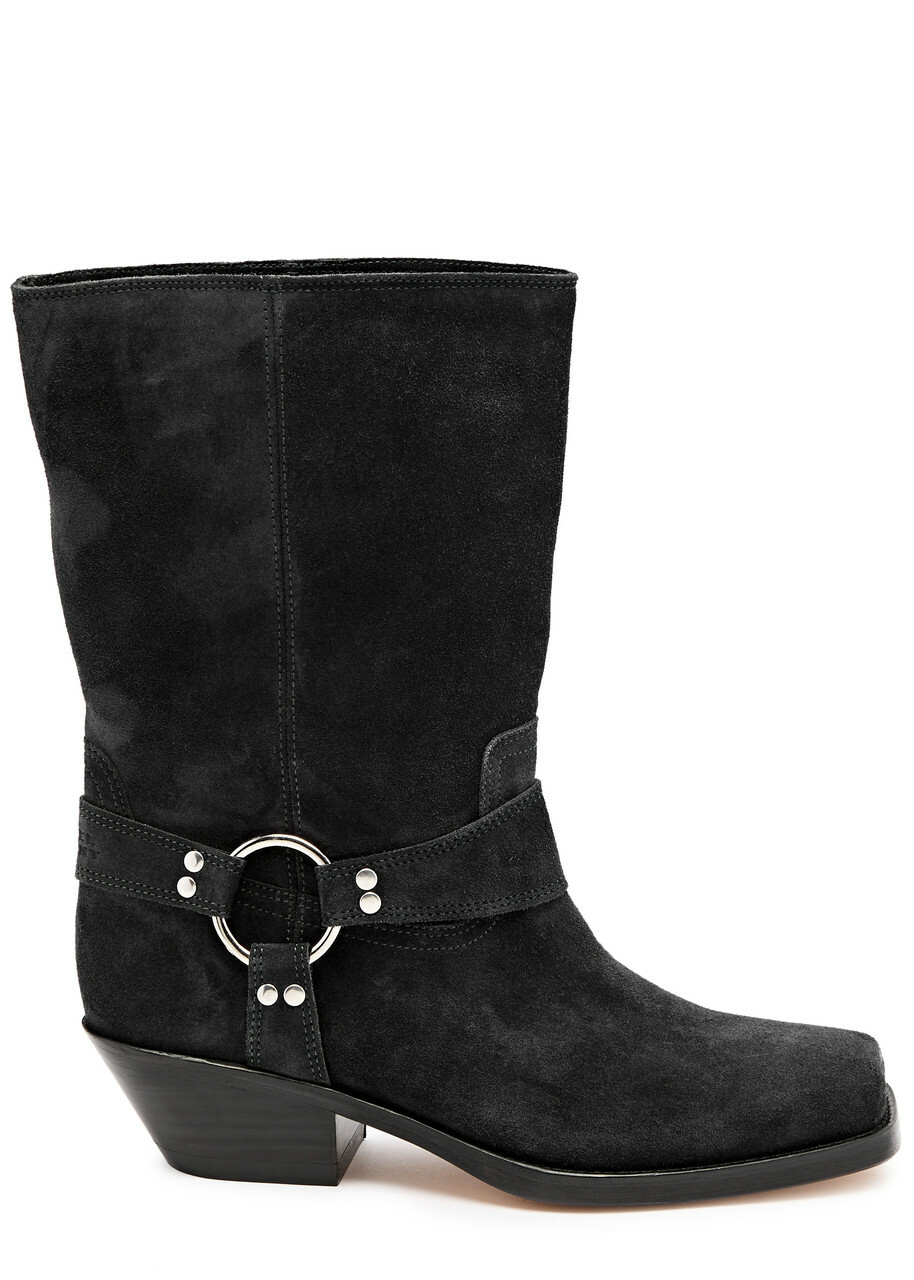 ブーツその他 Isabel Marant 'Antya' Ankle Boots Isabel Marant Antya 50 Suede Ankle Boots Black Isabel Marant