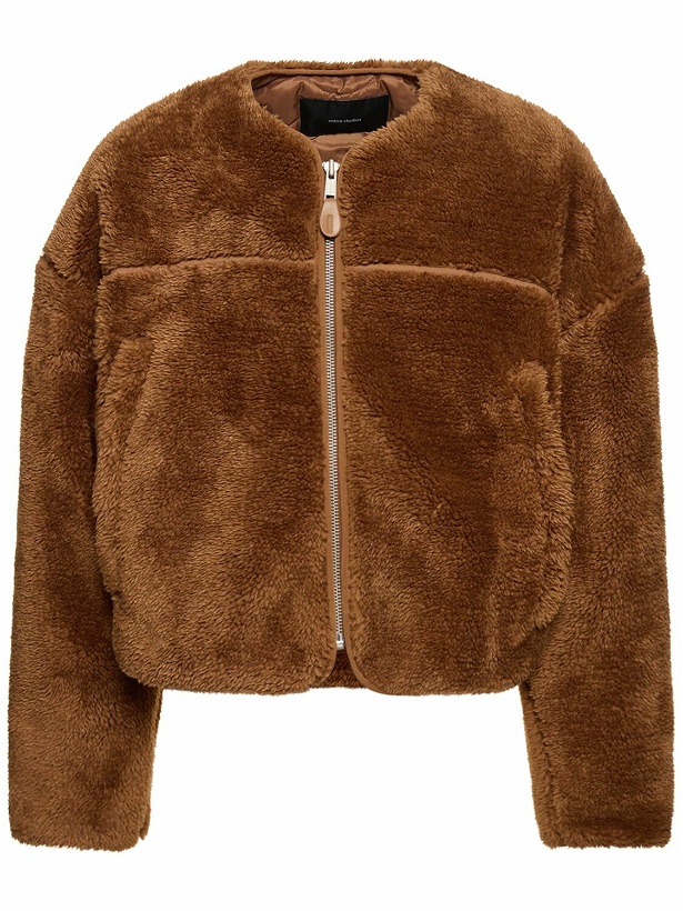 Photo: ENTIRE STUDIOS - Faux Fur Zip-up Overcoat