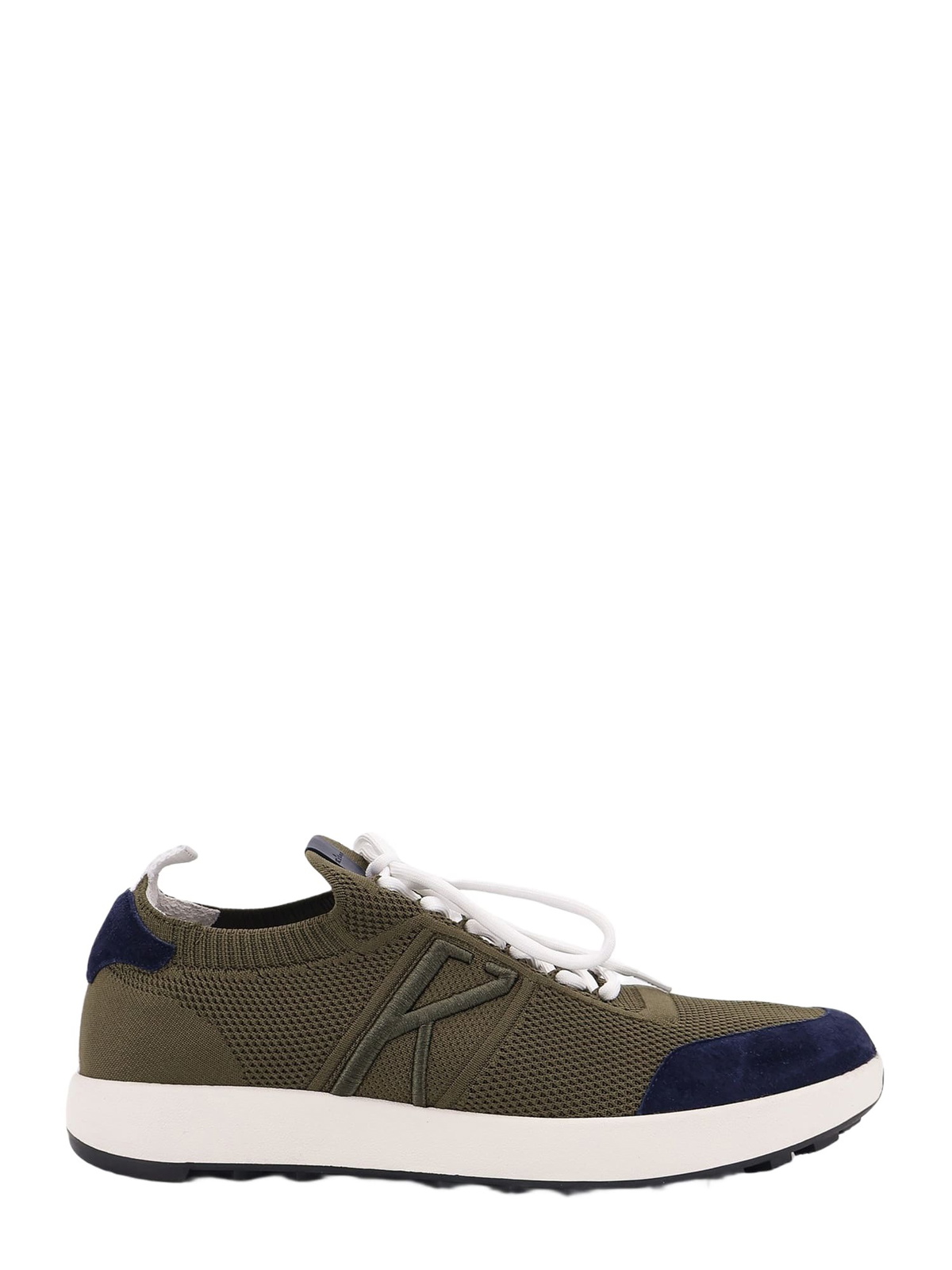 【送料&関税込】Kiton Knit Sneakers With Lateral Monogram Fit Cashmere Knit Sneakers Blue | Kiton