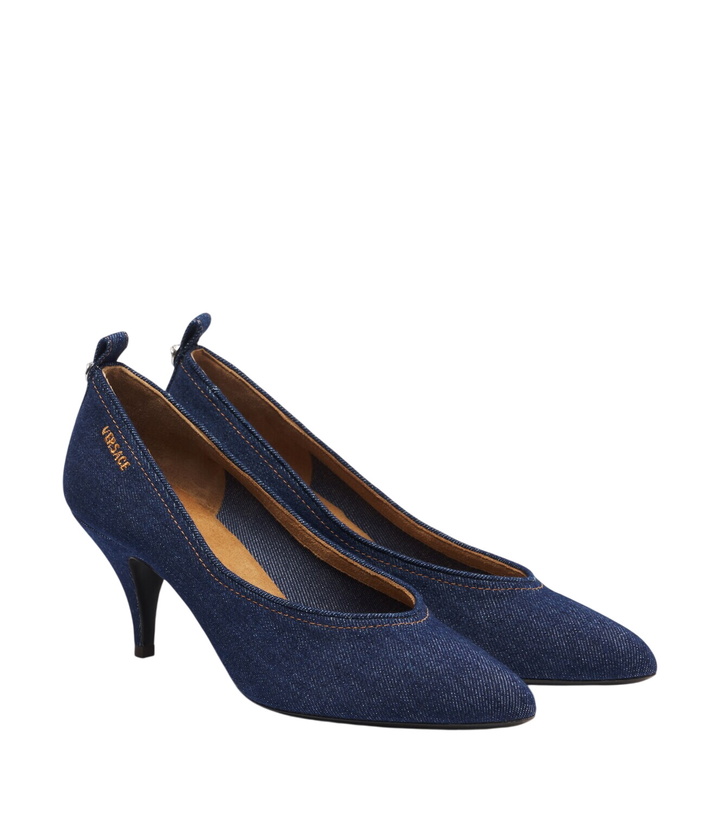 Photo: Versace Tina denim pumps