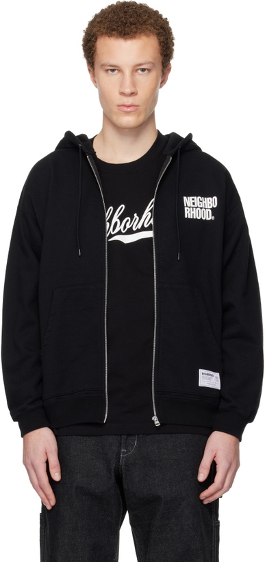 Photo: Neighborhood Black Classic Sweat Zip Hoodie