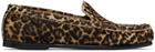 A.P.C. Black & Tan Swan Loafers
