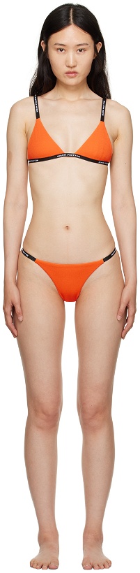 Photo: Heron Preston Orange Woven Bikini
