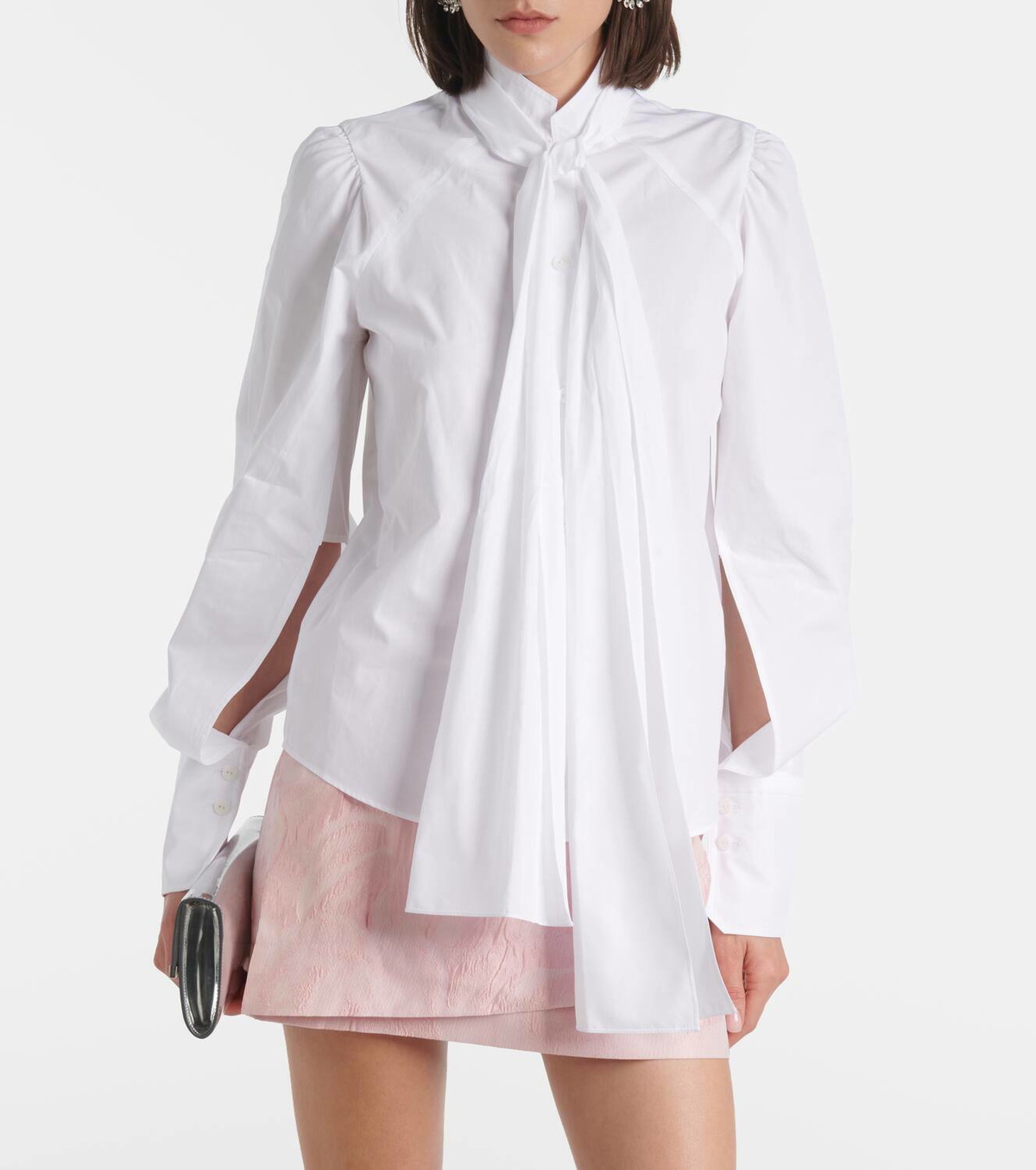 Patou Bow-detail cotton blouse Patou