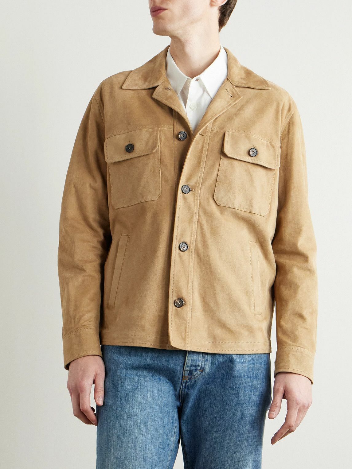 Incotex - Montedoro Suede Jacket - Neutrals