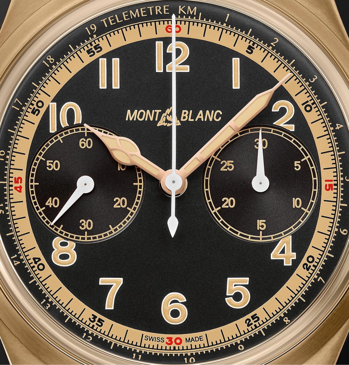 Montblanc - 1858 Monopusher Automatic Chronograph 42mm Bronze and NATO Watch, Ref. No. 125583 - Black