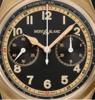 Montblanc - 1858 Monopusher Automatic Chronograph 42mm Bronze and NATO Watch, Ref. No. 125583 - Black