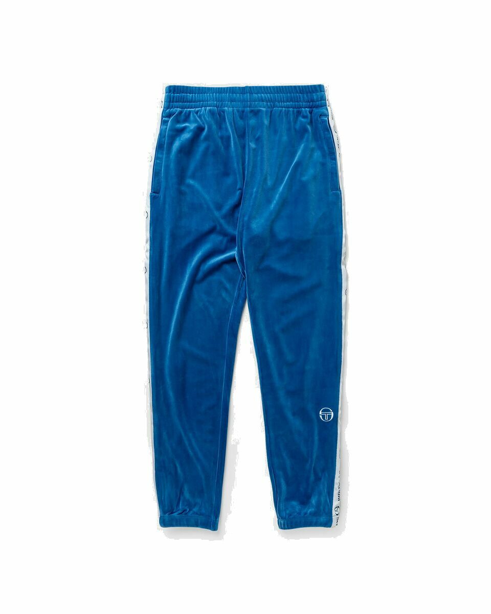 Photo: Sergio Tacchini Logo Velour Track Pant Blue - Mens - Sweatpants