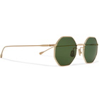 Native Sons - Giger Octagon-Frame Gold-Tone Sunglasses - Gold