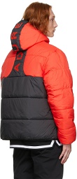 adidas Originals Reversible Red & Black Adventure Puffer jacket