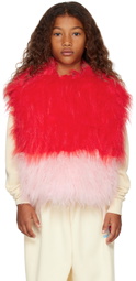 The Animals Observatory Kids Multicolor Shrew Faux-Fur Vest