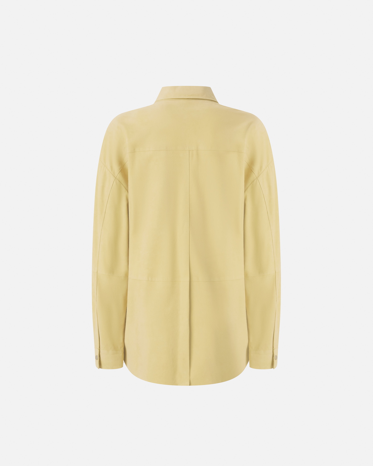 Pinko Suede Shacket Rattan Yellow Pinko