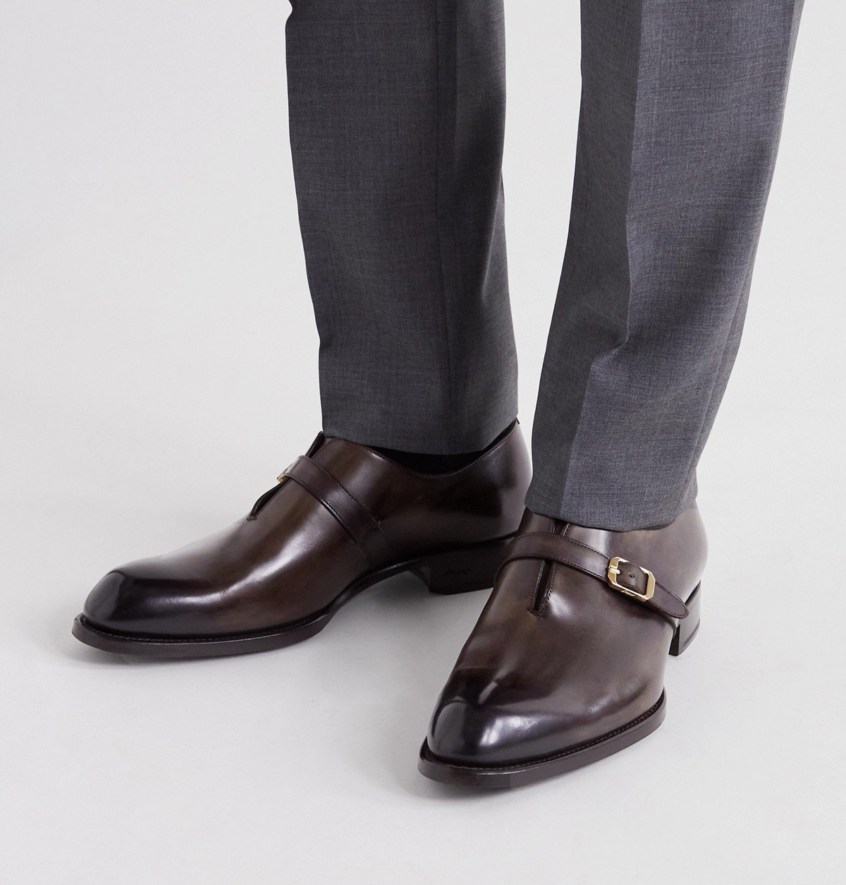 Just A Men Shoe- The Benedict Monk (burgundy suede) 
Size 6 Monk Strap Buckle - Etsy main image 4