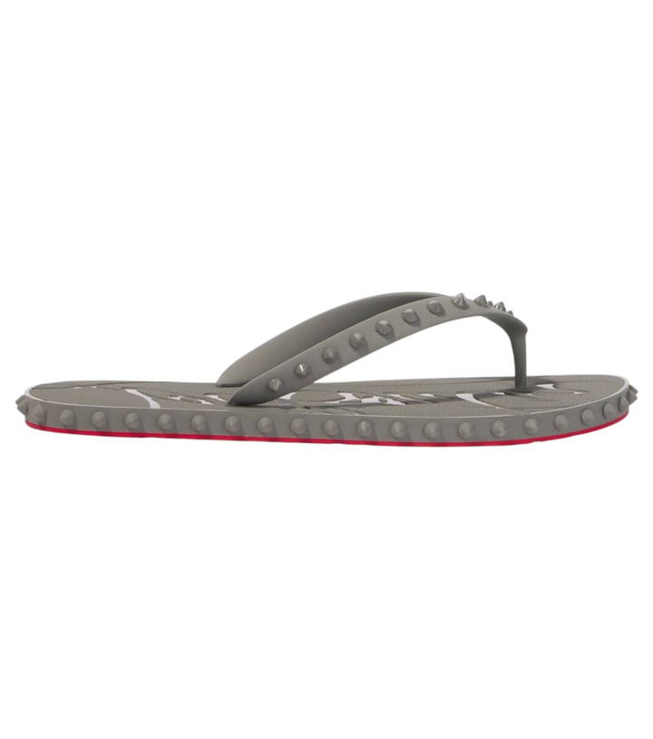 Photo: Christian Louboutin Super Loubi Flip spiked thong slides