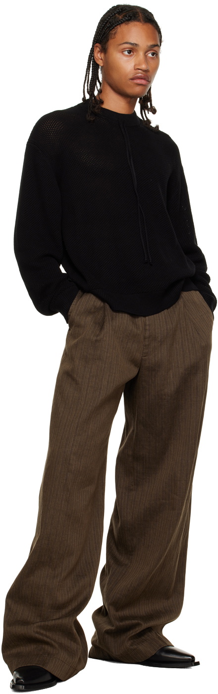 Factor's Black Drawstring Sweater
