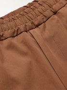 PAUL SMITH - Stretch Organic Cotton-Twill Trousers - Brown