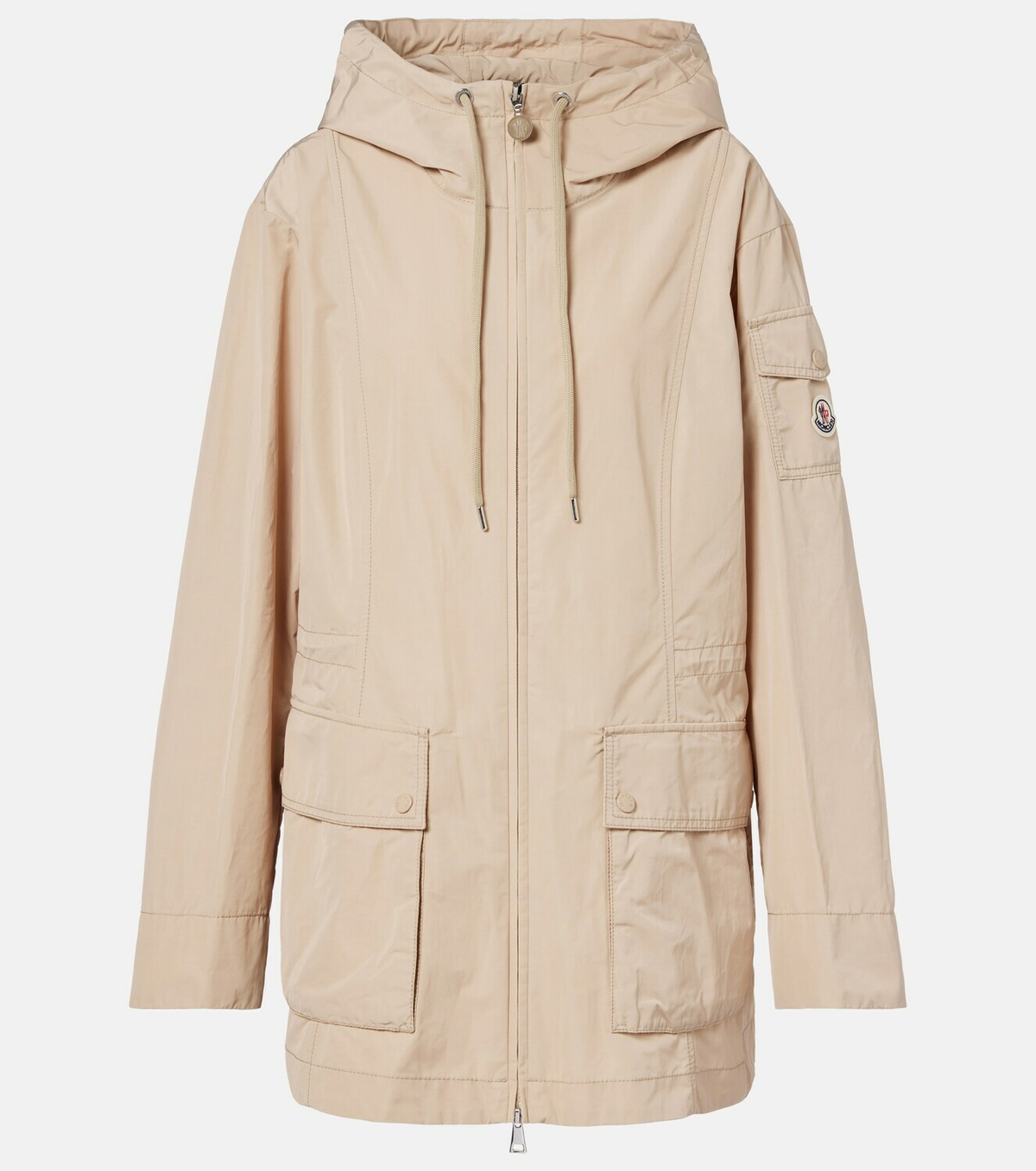 Moncler Leandro technical poplin parka