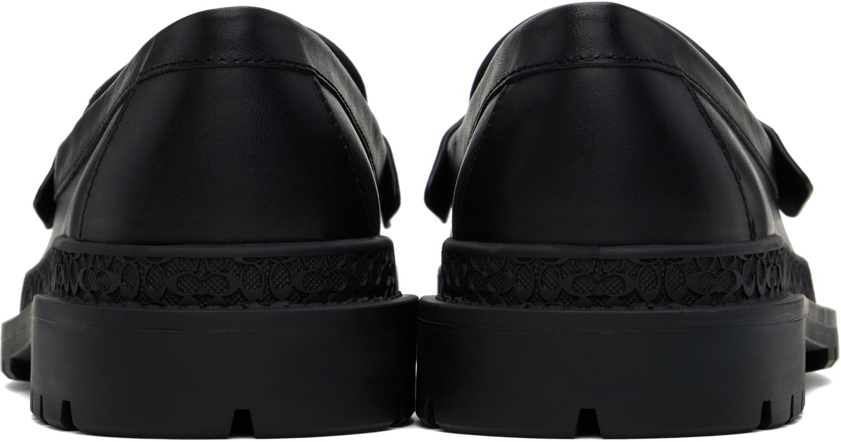 Coach 1941 Black Signature Jacquard & Signature Coin Loafers