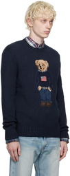 Polo Ralph Lauren Navy Polo Bear Sweater