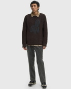 ØLÅF CHAIR LOGO CREWNECK KNIT Brown Mens Pullover