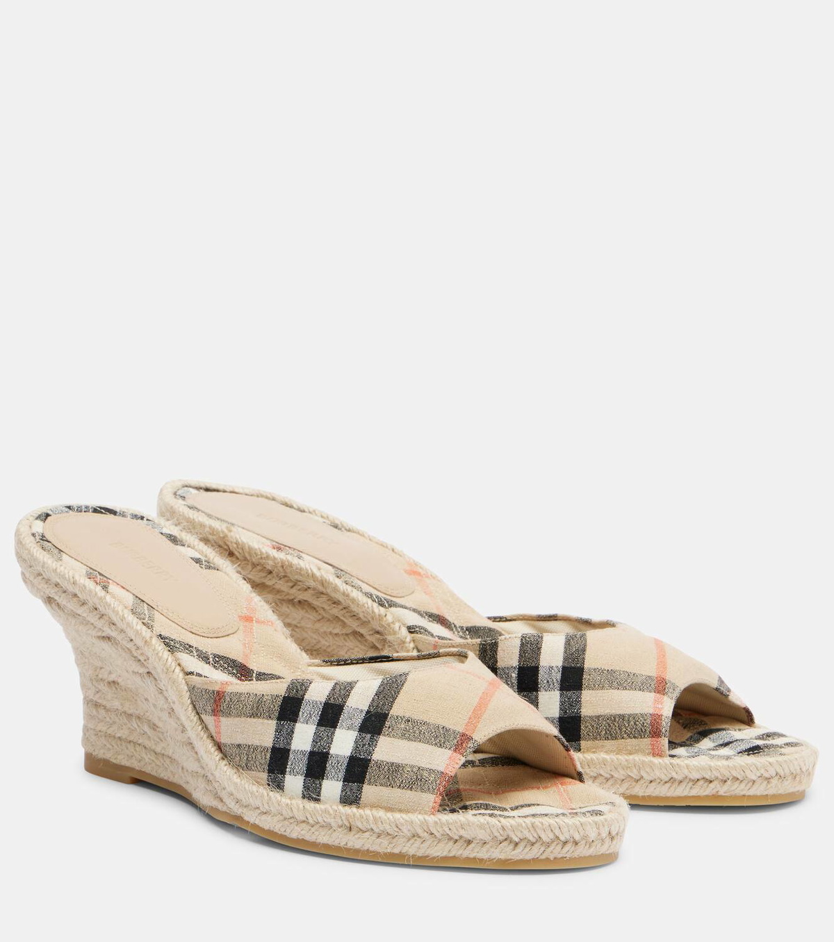 Burberry Burberry Check espadrille wedges