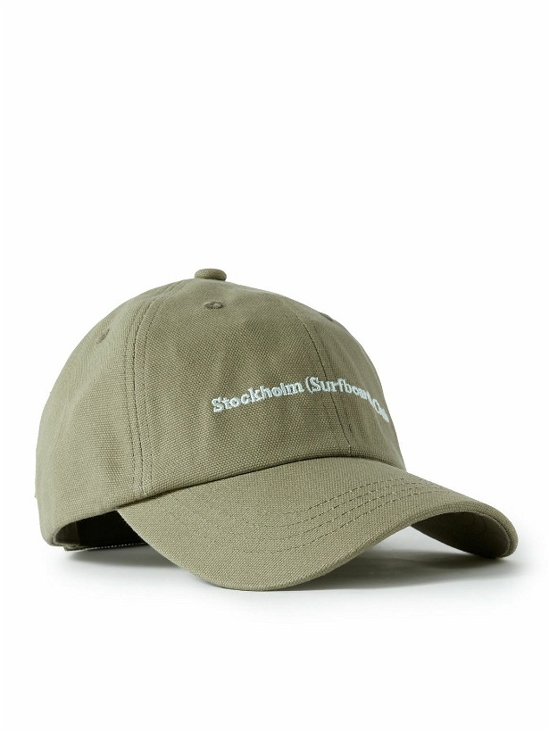 Photo: Stockholm Surfboard Club - Logo-Embroidered Cotton-Canvas Baseball Cap