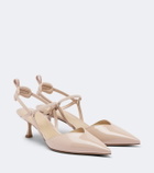 Fendi Very Colibrì patent leather slingback pumps