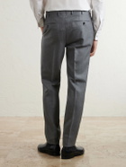 Slowear - Straight-leg Wool-Canvas Trousers - Gray