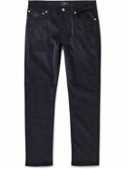 Dunhill - Slim-Fit Cotton-Blend Corduroy Trousers - Blue
